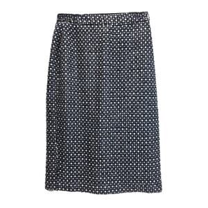 Banana Republic Blue Sparkle Lined Knee-Length A-Line Career Pencil Skirt Size 0